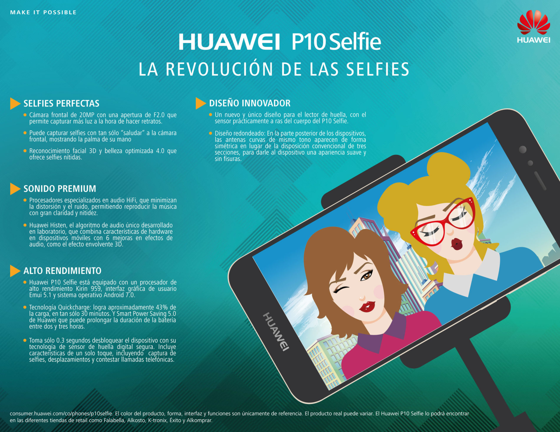 La selfie perfecta es una realidad con el nuevo Huawei P10 Selfie