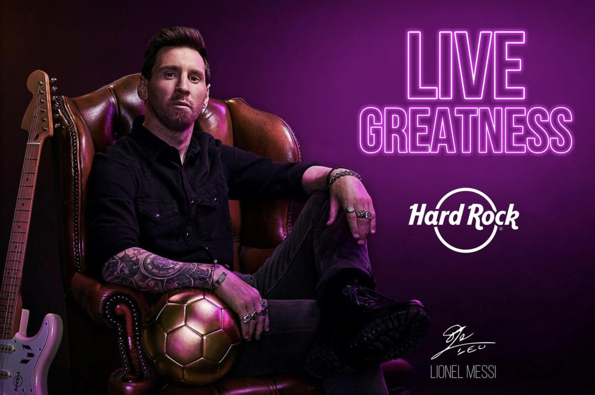 Hard Rock Cafe celebra su 50 aniversario anunciando una colaboración con Lionel Messi