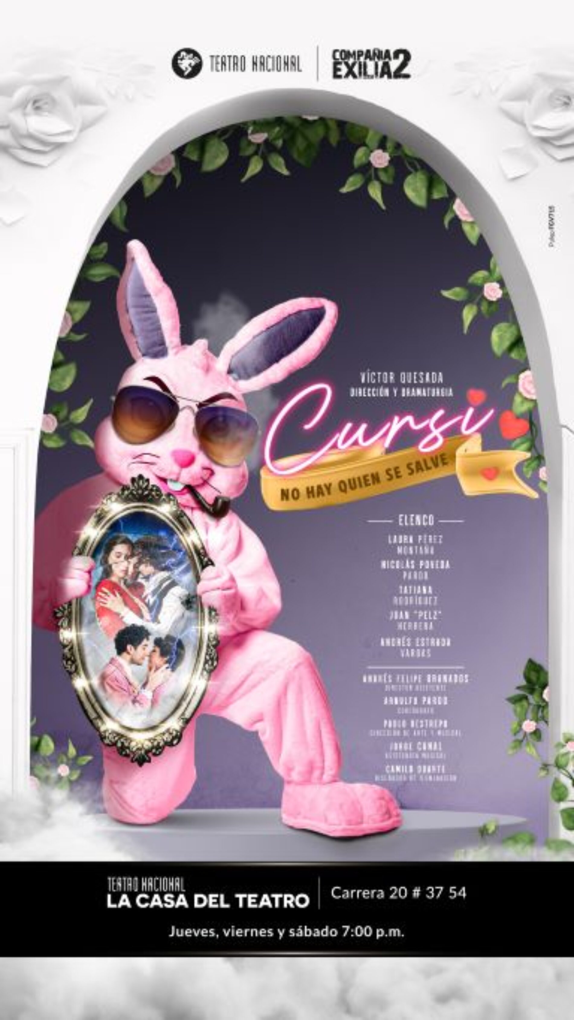 La Casa del Teatro Nacional estrena “Cursi”, no hay quien se salve, una comedia cursi-dramática