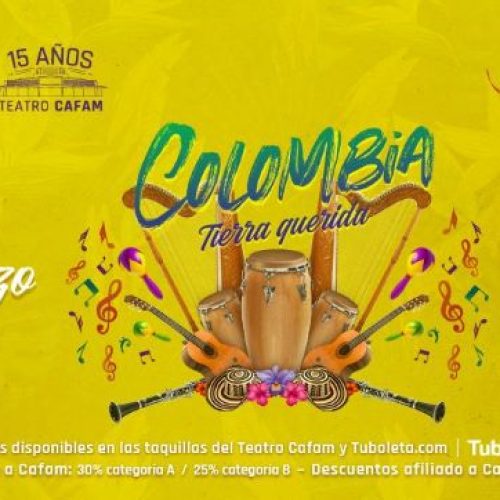 ESTE DOMINGO: CLÁSICAS DEL AMOR CANTA A COLOMBIA TIERRA QUERIDA