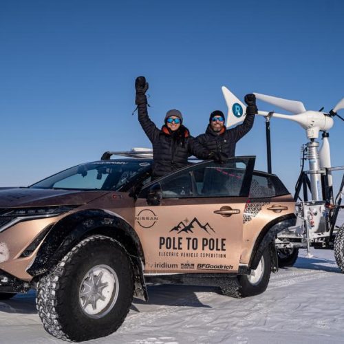 Inicia la épica expedición Pole to Pole con el vehículo eléctrico Nissan Ariya