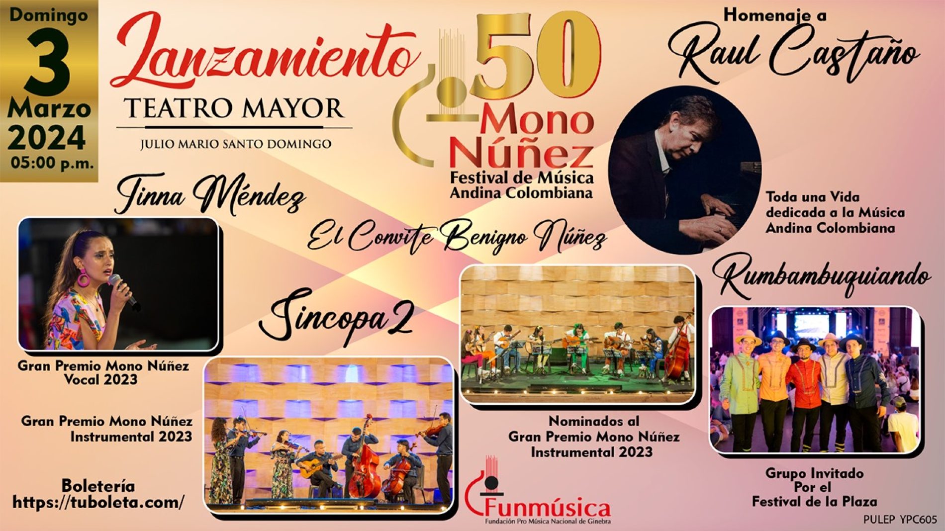 El Festival de Música Andina Colombiana ‘Mono Núñez’, llega a su edición número 50 