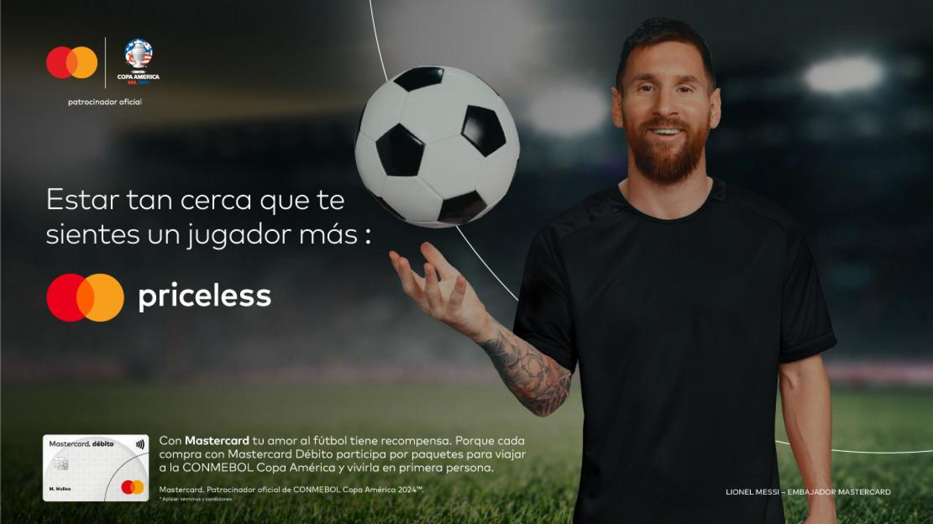 Mastercard y Lionel Messi presentan «Giving Back» para iniciar la CONMEBOL Copa América USA 2024™