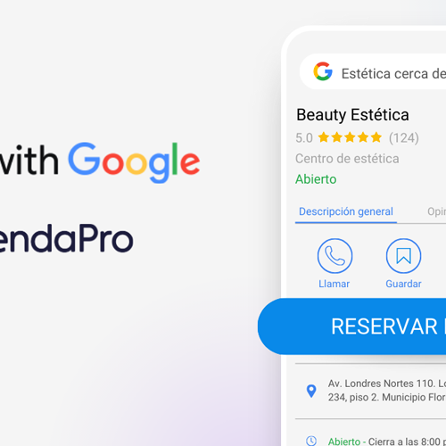 AgendaPro se integra con Google permitiendo agendar citas en clínicas y negocios de belleza desde Google