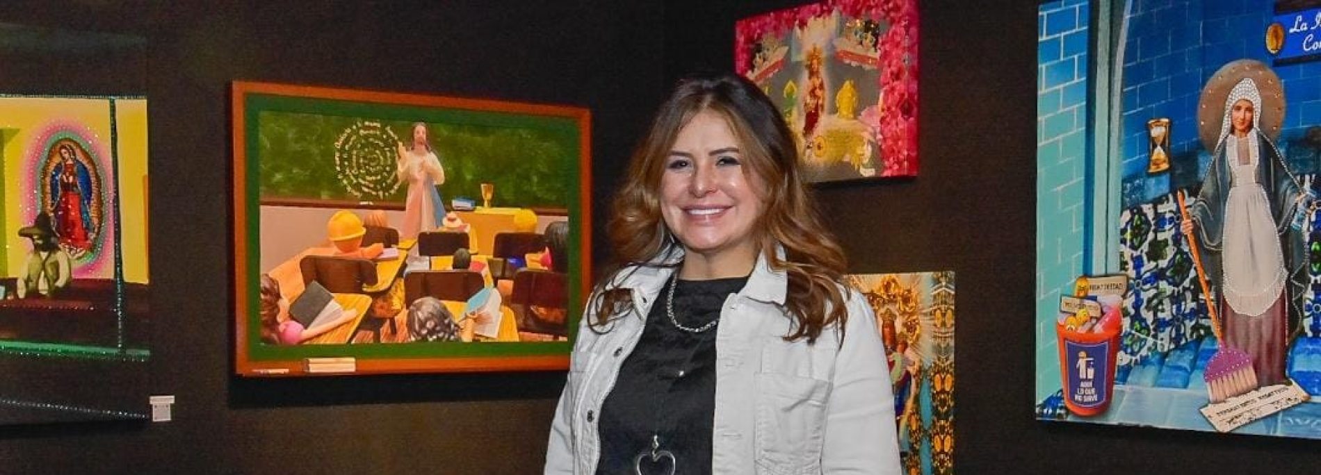 La artista María Mercedes Sánchez expone en el Consulado de Colombia en Madrid