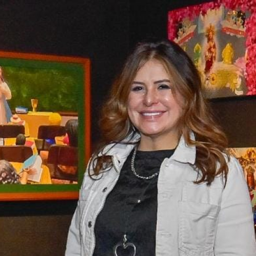 La artista María Mercedes Sánchez expone en el Consulado de Colombia en Madrid