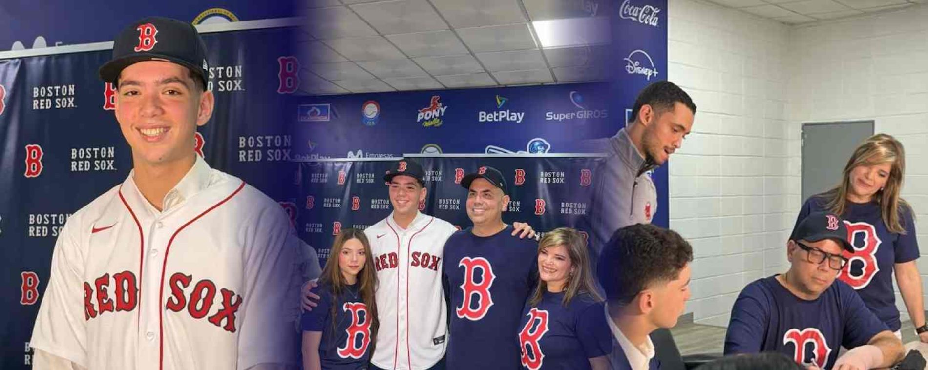 De Colombia a una de las franquicias más legendarias del béisbol: Harry Canedo firma con los Boston Red Sox
